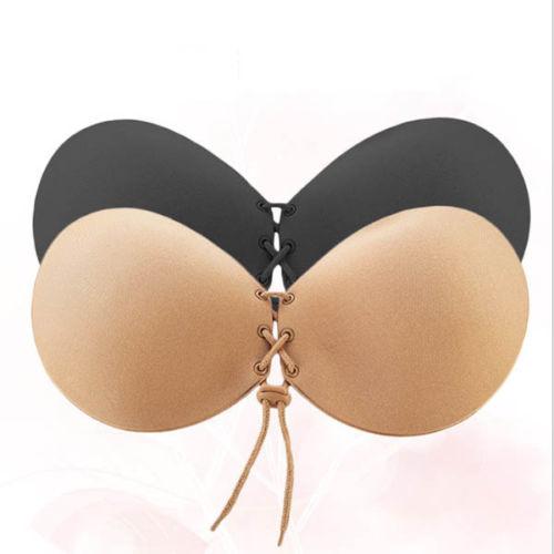 Sexy Women Gel Silicone Push Up Invisible Round Shape Bra Adhesive Strapless Bandage Stick