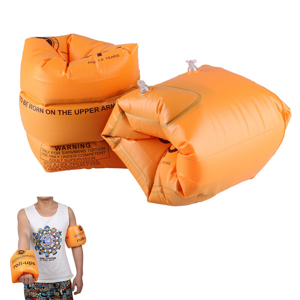 Wholesale-2Pc/Pair Swimming Safety Arm Ring Floating Inflatable Air Sleeves Adult/Child