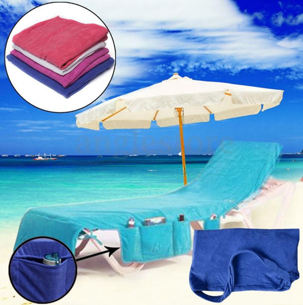 Swimming Towels Lounger Mate Beach Towel 73*210cm Microfiber Sunbath Lounger Bed Holiday Garden Beach Chair Cover Towels 12pcs OOA4702