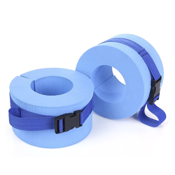 New Arrival Paired EPS Foam Water Aerobics Swimming Weights Aquatic Cuffs for Ankles Arms Swimming Accessories (Blue)