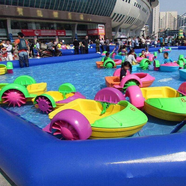 (Specialty Store) Large outdoor inflatable swimming pool exciting inflatable paddling pool children and adult's swimming 0.6 mm PVC 1 M high