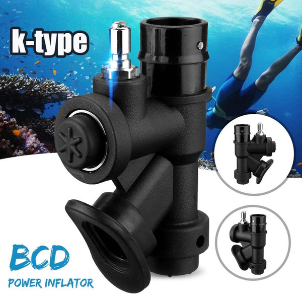 Diving Equipment Scuba BCD Power Inflator Valve K-type Snorkeling Buoyancy Compensator Underwater Breathing Device Accessories