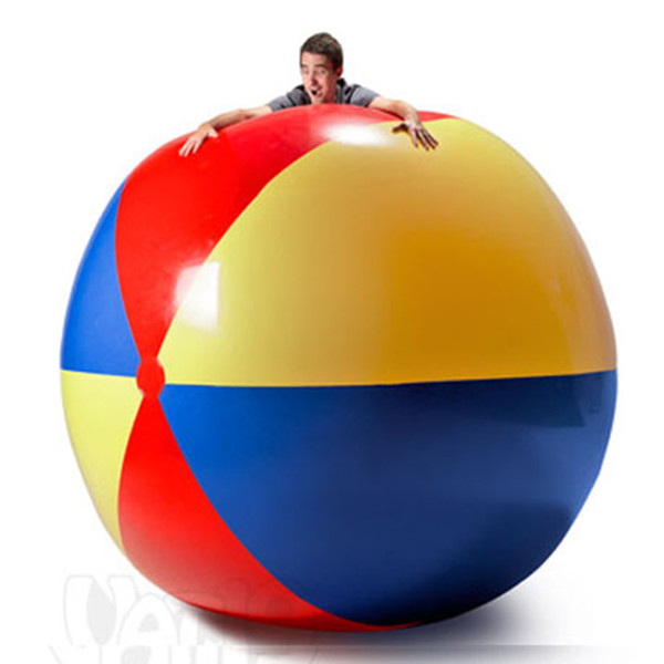 150cm 59inch Gaint Volleyball Inflatable Beach Ball Charm Super Large Colorful Swimming Pool & Accessories Outdoor Play Games