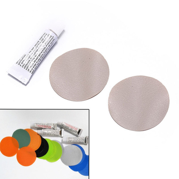 1* Glue Swimming with 2 Circular Patch PVC Adhesive Inflatable Repair Glue Tube Patch Kit for Boat Pool Yoga Ball swim ring toys