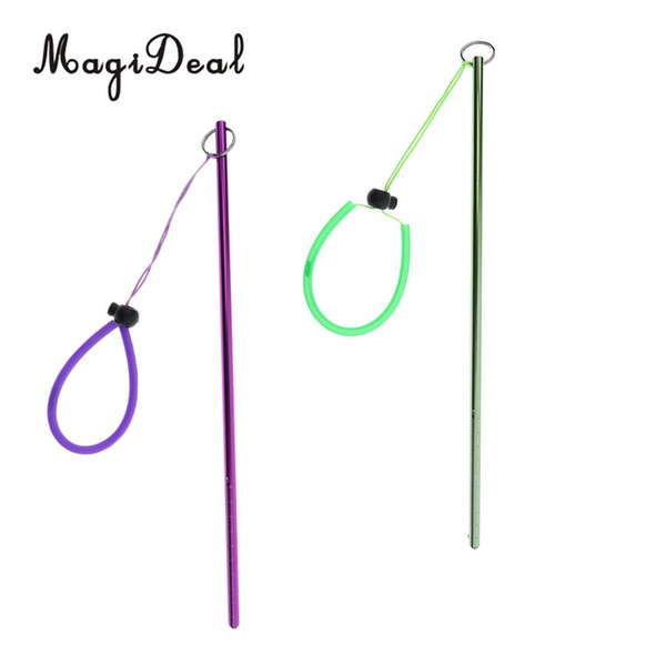 MagiDeal 2Pcs Lightweight Aluminum Lobster Tickle Stick Pointer Rod w/ Measurement & Lanyard for Snorkeling and Scuba Diving