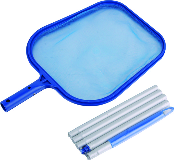 CLEANWELL Spa Skimmer with Shrink Wrapped Handle aluminum pole of 48