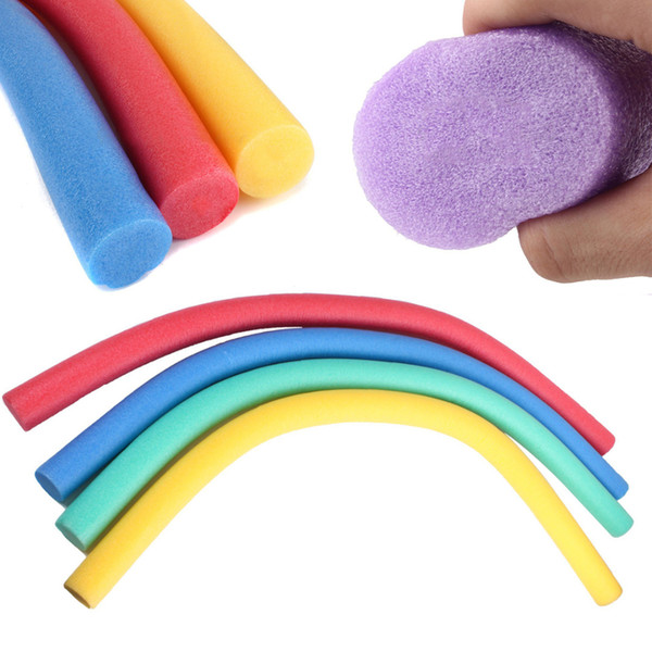 Wholesale- Durable 6.5*150cm Water Float Swimming Foam Pool Noodle for Adult Child Water Float Aid Woggle Solid Core Flexible Row Ring New