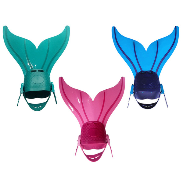 Newly Kids Swimming Mermaid Fins Children Diving Fish Tails Fin Training Flipper Monofin for Girl
