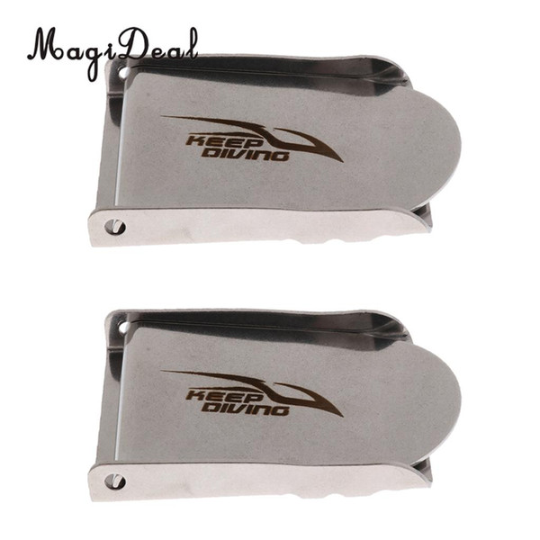 MagiDeal 2Pcs Snorkeling Underwater Diving 304 Stainless Steel Weight Belt Buckle