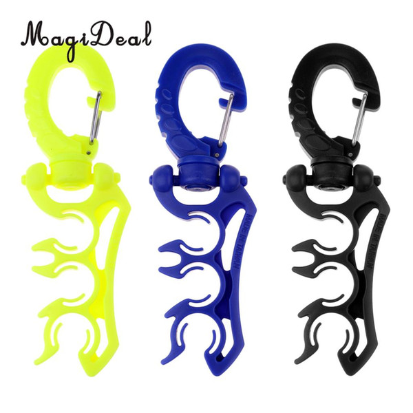 MagiDeal  Durable Nylon Triple 3 Hose Holder Regulator Gauge Octopus Retainer & Clip for Underwater Scuba Diving Diver