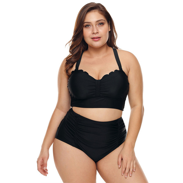 Swimsuit Female High Waist Covered Belly Sexy Plus Large Swimsuit New Hot Spring Split Swimsuit jooyoo