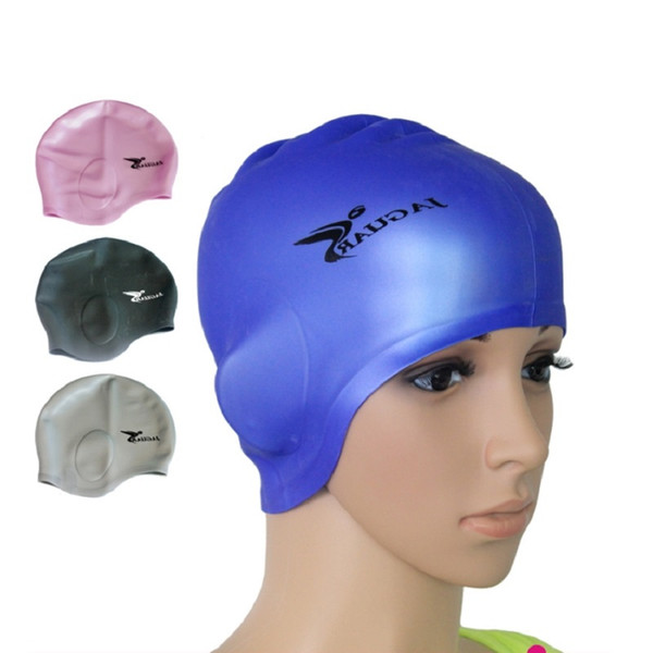 Waterproof Silicone swimming cap Adult swim Unisex Silica Gel Ear Protection Swimming Cap Men Women Silicone Cap Swimming hat