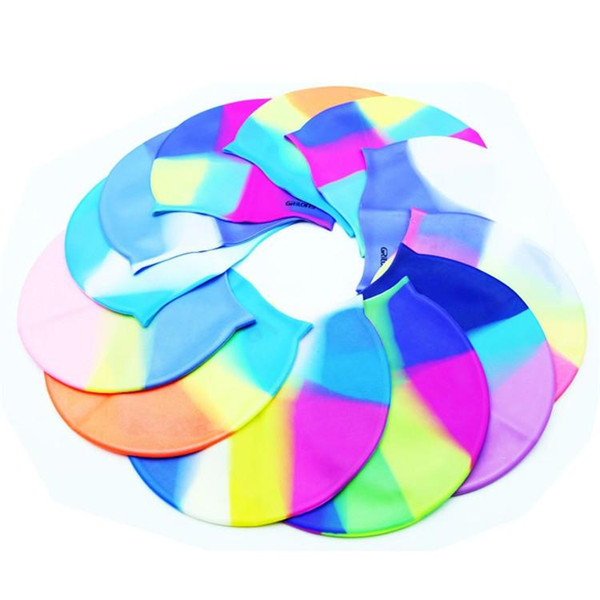 Silicone Caps Swimming Adult Adult Waterproof Waterproof Head Protection Water Retreat Swimming Cap Grains Men & Women General 500Pcs
