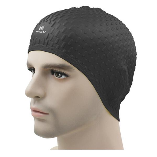 Silicon Cover Protect Ear Hair Waterdrop Swimming Caps