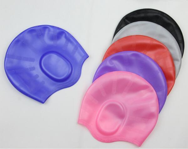 Silica Ear Protector Cap Precision Packaging Long Hair Adult Swimming Cap Hot Spring Wholesale Waterproof Swimming Cap