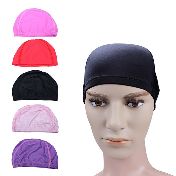 Adult Pure Color Nylon Spandex Swimming Cap Hat Bathing Cap Beach Hat New Retail Wholesale Swimming Pool Free Shipping