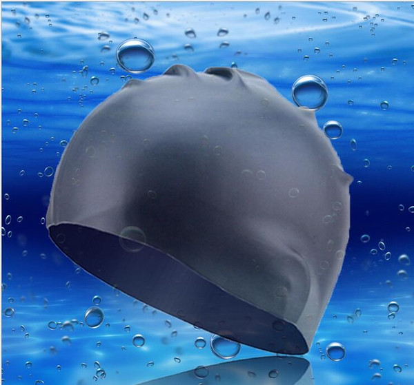 High quality Silicone Material earflaps swimming cap summer season unisex swimg pooll hats for men and woman latex swim hats