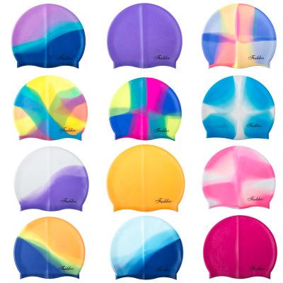 Silicone swimming cap Multiple colors for Man and Women Swim cap Comfortable waterproof silicone caps IN STOCK