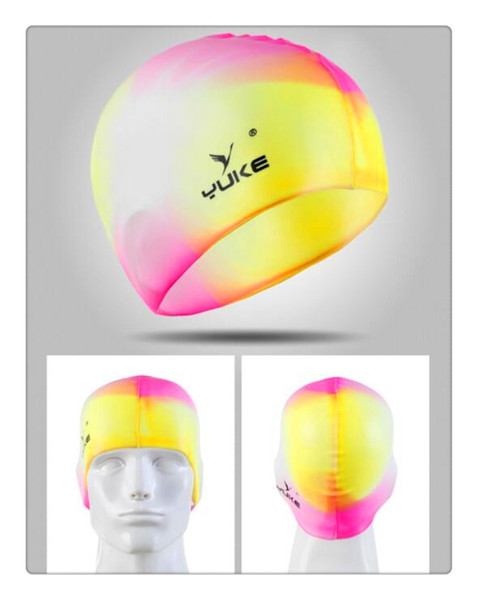 Waterproof Silicone swimming cap Adult swim Unisex Silica Gel Ear Protection Swimming Cap Men Women Silicone Cap Swimming hat