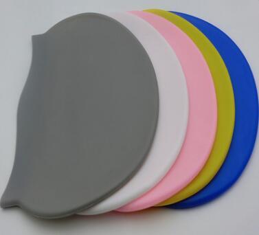 2 Pcs/Lot Men's And Women's Waterproof Elastic Silicone Swimming Ears Hair Protection Swim Cap Hat