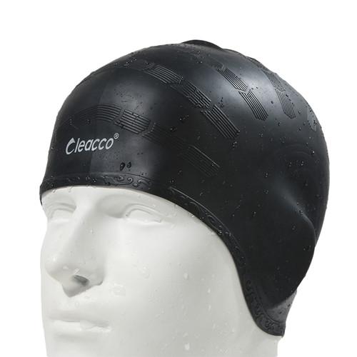 Adults Waterproof swimming caps badmuts silicone swimming hat man women high spandex large size candy colors swimming wear hat