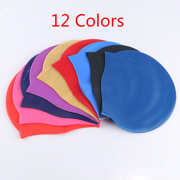 Factory wholesale Pure silicone earmuffs swimming caps Advertising swimming caps Unisex silicone swimming caps Multicolor
