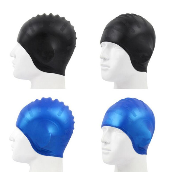Hydrodynamic design UNISEX MOULDED LATEX 100% SILICONE SWIMMING CAP HAT ADULT CHILDREN SILICONE SWIM SWIMMING HATS