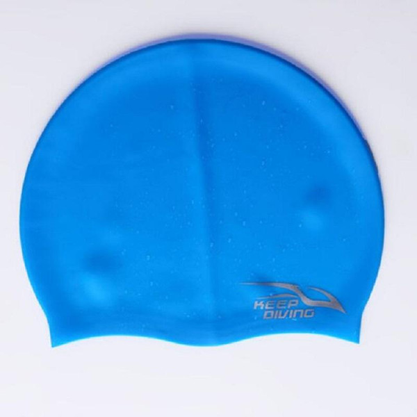 Wholesale Silicone Swimming Cap For Women Men Long Hair Hood Ultrathin Hat Protect Ears Waterproof Free Shipping
