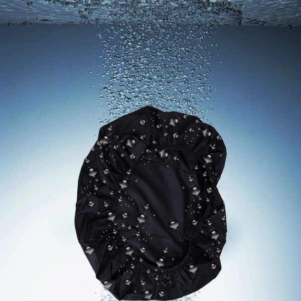 Swimming caps Black Travel Kits Camping Hiking 36-55L Backpack Rucksack Bag Waterproof Hair Ear Protect Hat EA14