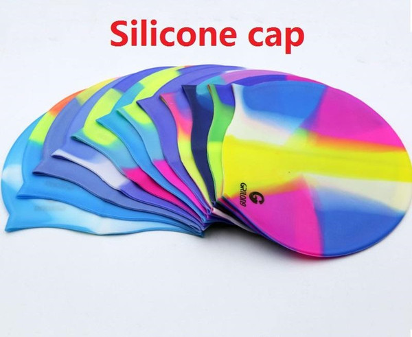 Silicone Swimming Caps For Adult New Multicolor Swimming Caps For Men And Women General Free Shipping