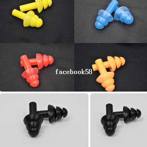 5 Pairs Soft Silicone Swimming Mushroom Ear Plug Waterproof Siwm Earplug