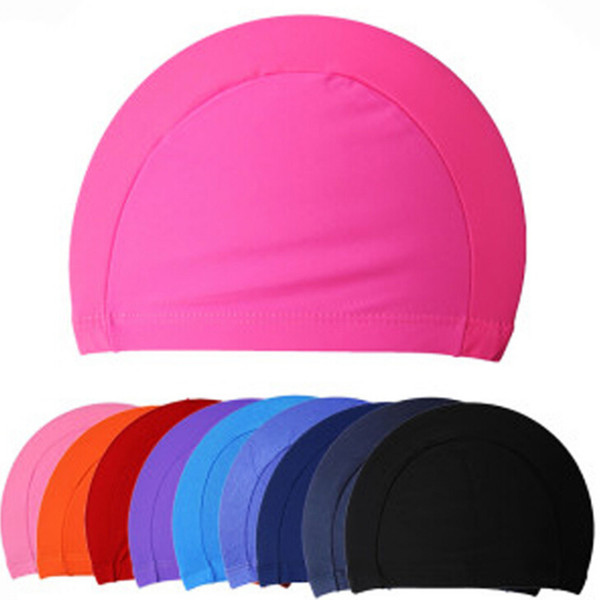 Suitable Sturdy Bathing Caps Swimming Caps For Men Women Fabric Protect Ears Long Hair Swimming Cap Shower Cap