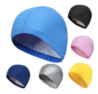 2 Pcs/Lot More Than 12 Color Durable Stylish Sporty Latex Swimming hat flexibility sport Swim Cap Bathing Hat