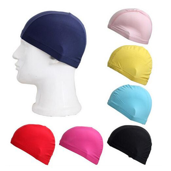 Women men Adult Waterproof swimming cap surf hat Protect Ears Long Hair Sports Swim Pool Shower cap