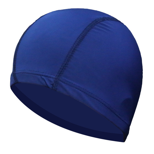 Neutral adult children swimming bath hat nylon fabric suitable for elastic 1PC pure chic GHMY