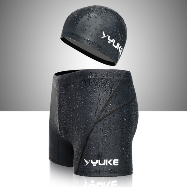 YUKE Elastic Men Women Waterproof PU Fabric Swimming Cap Ears Long Hair Protection Sports Swim Pool Hat Swim Cap suits