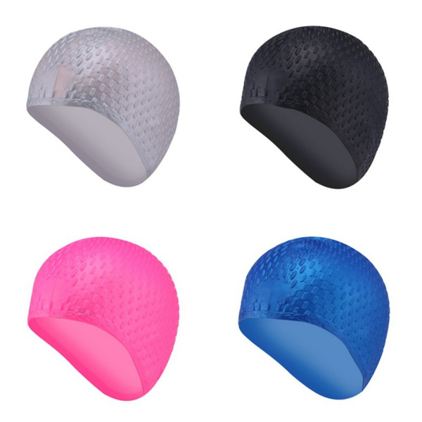 New Silicone Swimming Cap 3D Ergonomic Design Ear Bag Waterproof Swimming Cap Accessories Men And Women