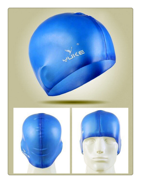 New Waterproof Silicone swimming cap Adult swim Unisex Silica Gel Ear Protection Swimming Cap Men Women Silicone Cap Swimming hat