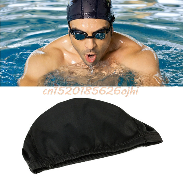 Men Women Durable Flexible Sporty Polyester Swimming Swim Cap Bathing Hat Unisex