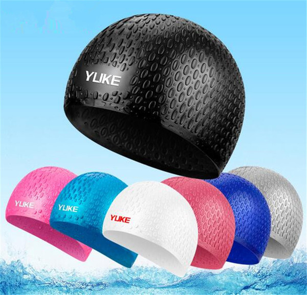 New Outdoors Silicone swimming cap adult waterproof swimming cap for men and women ear drop cap