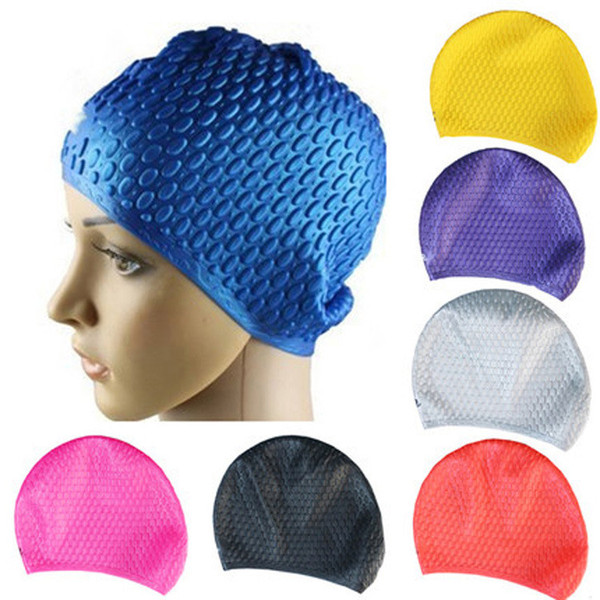 Silicone Swimming Caps For Adult New Solid Color Swimming Caps For Men And Women swim hat With OPP Package fast shipping MK178