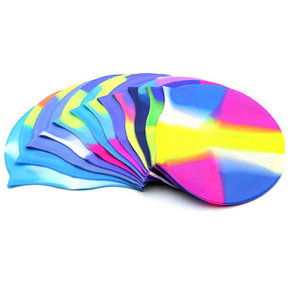 Silicone Caps Swimming Adult Adult Waterproof Waterproof Head Protection Water Retreat Swimming Cap Grains Men & Women General