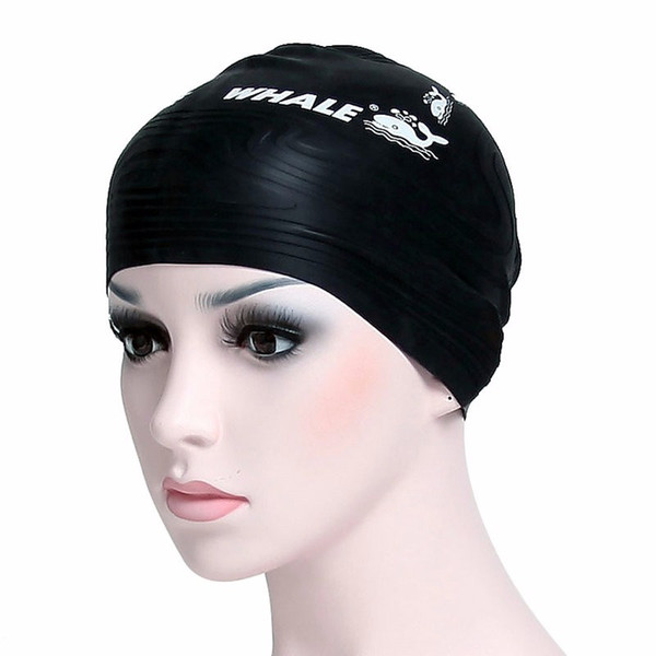 Wholesale 2017 Adult Swimming Cap Surf Hat Protect Ears Swim Pool Shower Cap Unisex Swim Cap Free Shipping