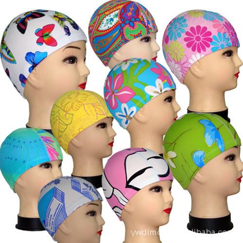 High-quality Women men Adult Waterproof Multi colour swimming caps Protect Ears comfortable Swim Pool Shower cap Wholesale