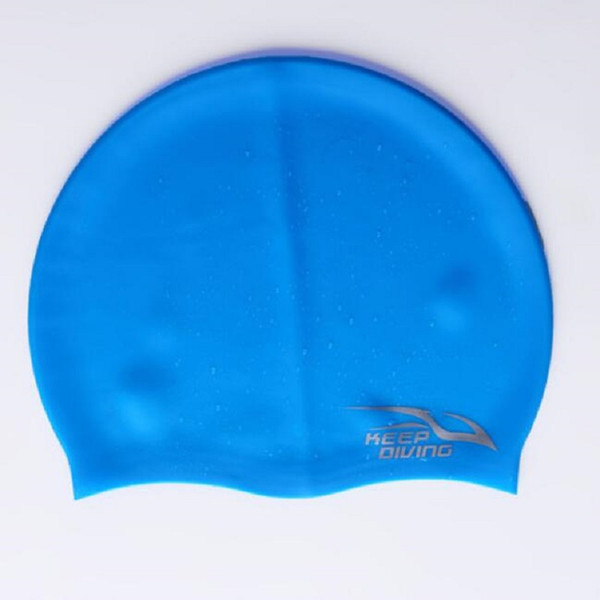Wholesale Silicone Swimming Cap For Women Men Long Hair Hood Ultrathin Hat Protect Ears Waterproof Free Shipping