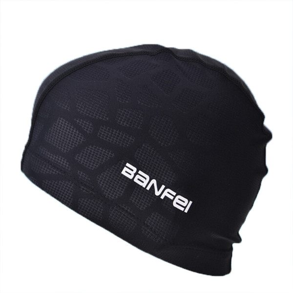 Adult Unisex Headwear Swimming Caps Nylon Solid Quick Drying Elastic Hat Sportswear Accessories for Women Men