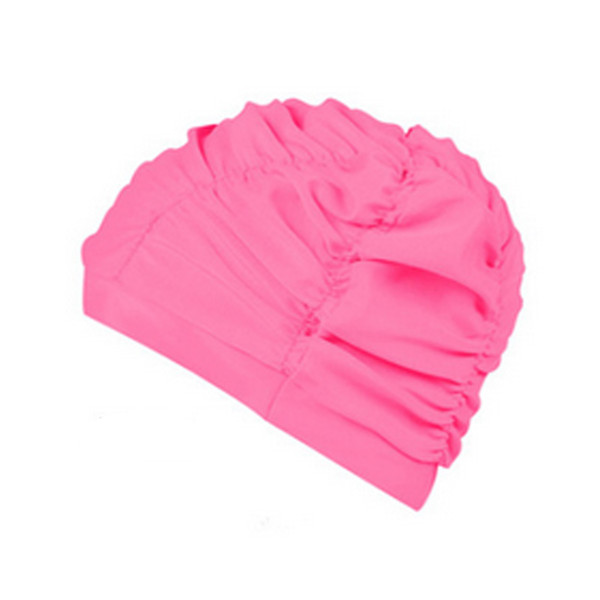Swimming Sexy Womens Girls Drape Stretch Long Hair Swim Cap Hat Bathing Swimming Cap