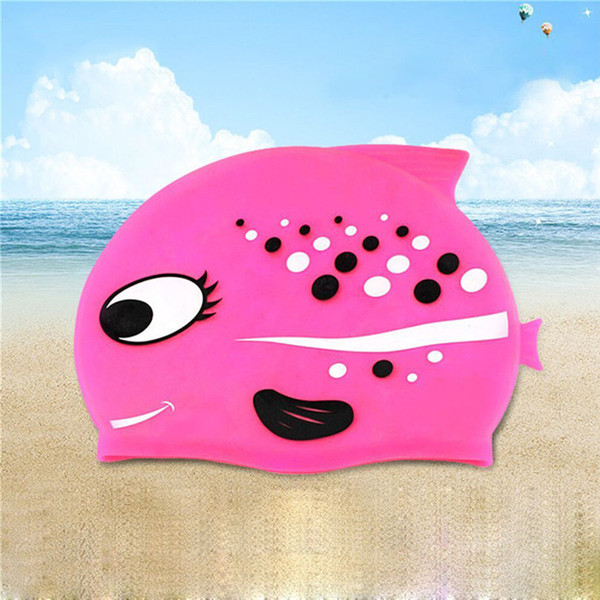 Comfortable Swimming Caps for Kids Swimming Hat Silicone Childrens Toddlers Swim Cap Junior Boys Girls #2Y16