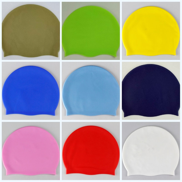 Pure Color Water Proof Swimming Hats Non Slip Silicone Swim Cap For Adult Creative Mouldproof Bathing Caps 4 2ty jj