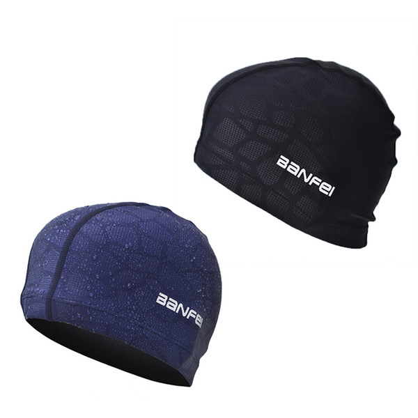 Swimming Caps Women Men Waterproof Quick Drying Elastic Hat Adult Unisex Headwear Sportswear Accessories